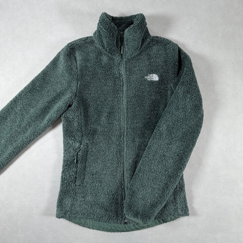 The North Face Osito Fleece Jacket Womens XS Sage Green Full Zip High Pile Soft